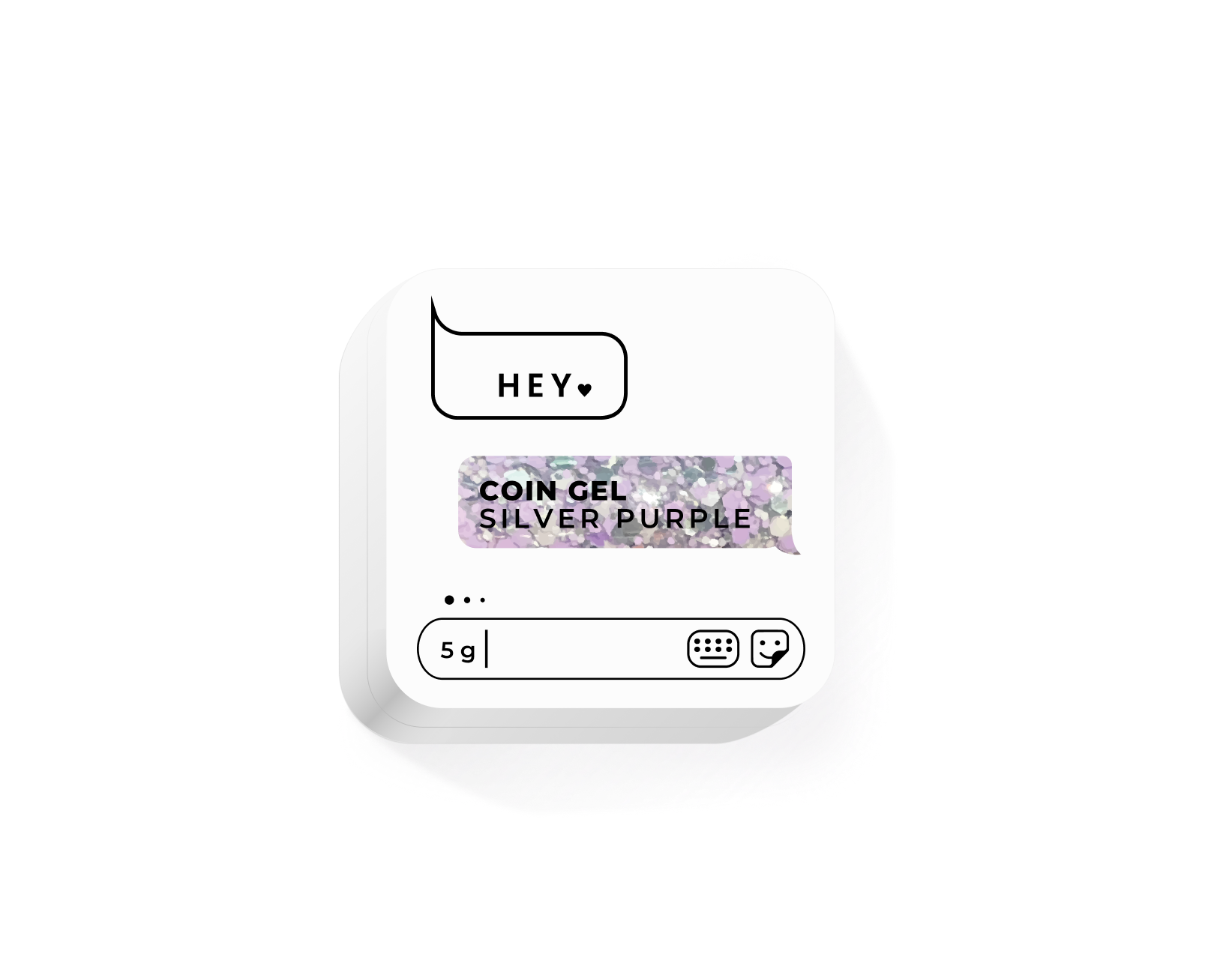Coin Gel Silver Purple, 5 g